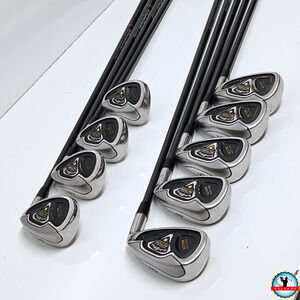 Turbo-Power Action Wide Sole Iron Set 3-PW SW Firm-Flex Graphite Aldila VX +3/4"
